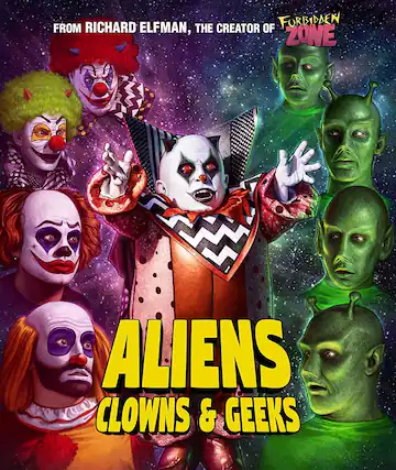 Front. Aliens, Clowns & Geeks - BLU-RAY.