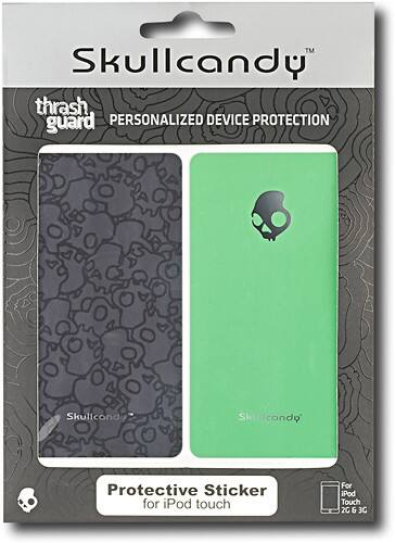 Front Standard. Skullcandy - Thrash Guard Full-Body Protection for Apple® iPod® touch (2-Pack) - Clear.