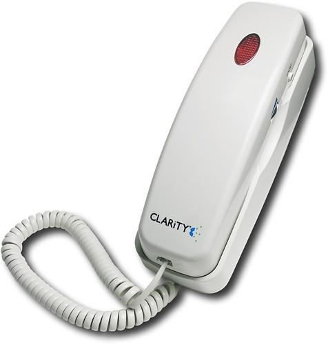  Clarity - Trimline Amplified Corded Telephone - White