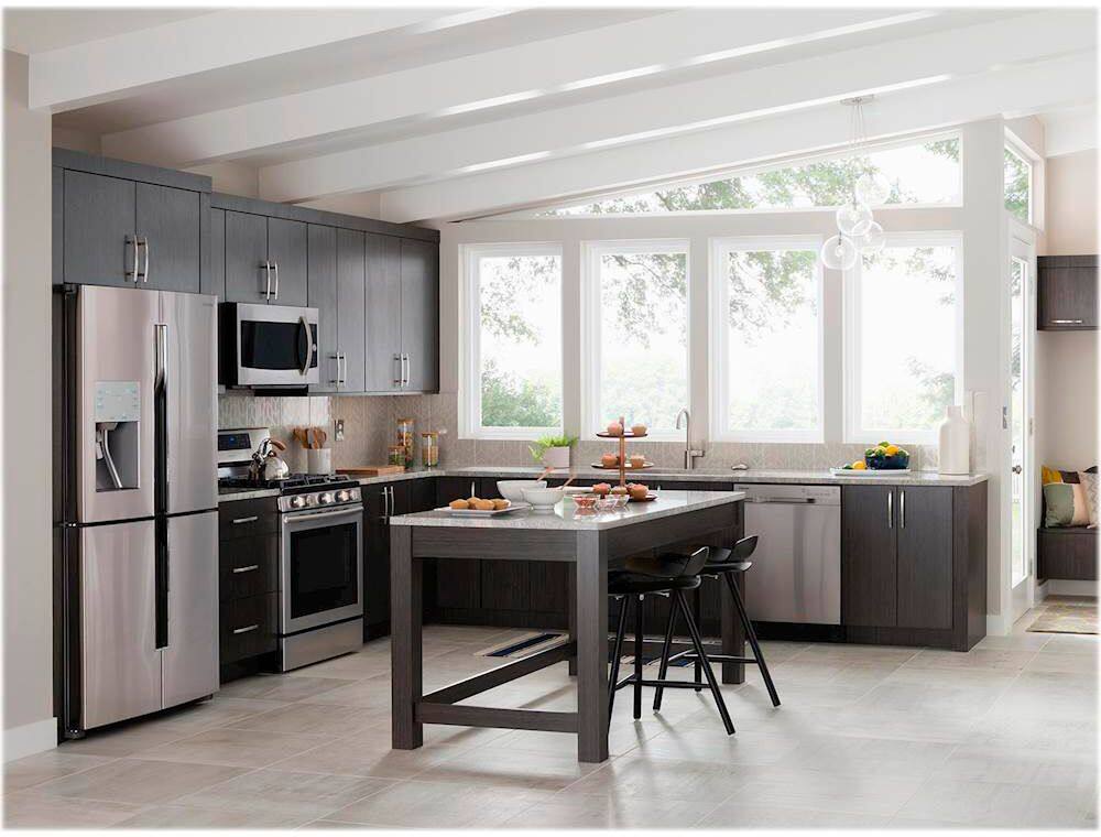 Alt View 19. Samsung - 5.8 Cu. Ft. Self-Cleaning Freestanding Fingerprint Resistant Gas Convection Range.