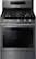 Front. Samsung - Flex Duo 5.8 Cu. Ft. Self-Cleaning Freestanding Double Oven Gas Convection Range - Black stainless steel.