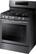 Left. Samsung - Flex Duo 5.8 Cu. Ft. Self-Cleaning Freestanding Double Oven Gas Convection Range - Black stainless steel.