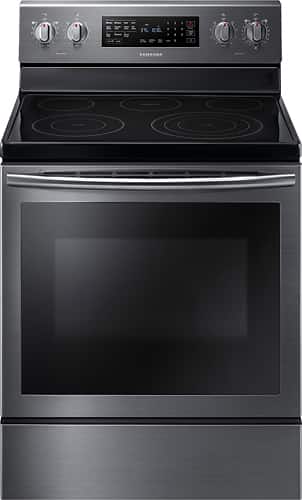 Samsung 5 9 Cu Ft Self Cleaning Freestanding Electric Convection Ft Self Cleaning Freestanding Electric Convection Range Fingerprint