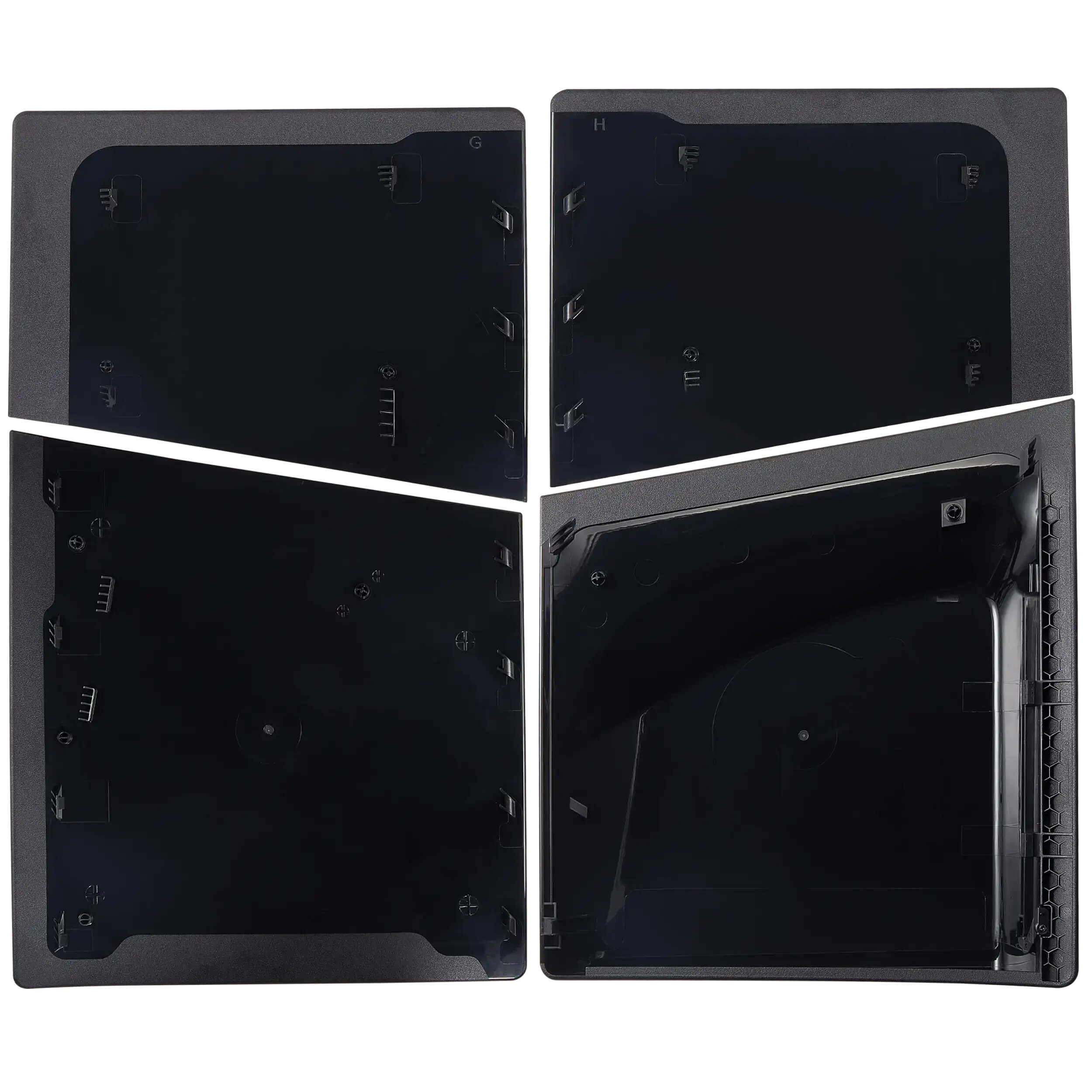 Back. MobileSentrix - Ghost of Yotei - Faceplate Covers (Top & Bottom) Replacement Compatible For PlayStation 5 Pro Disc Edition PS5 - Black - Black.