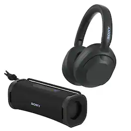 WHULT900N/B ULT Noise Cancelling Headphones with Sony ULT FIELD series Speaker bundle - Black