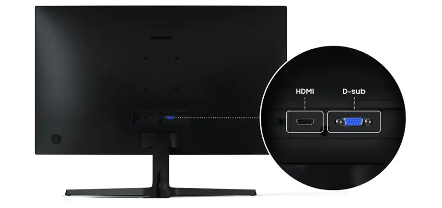 The text on the image reads "SAMSUNG HDMI D-sub HD PC 1009."