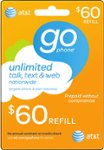 Front Zoom. AT&T GoPhone - $60 Prepaid Wireless Airtime Card - Multi.