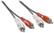 Front. Dynex™ - 4' Stereo Audio RCA Cable - Black.
