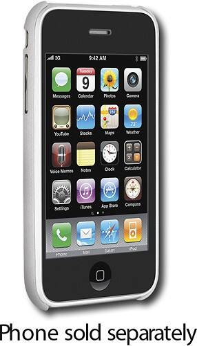 Angle Standard. DLO - SlimShell Case for Apple® iPhone 3G and 3GS - Winter White.