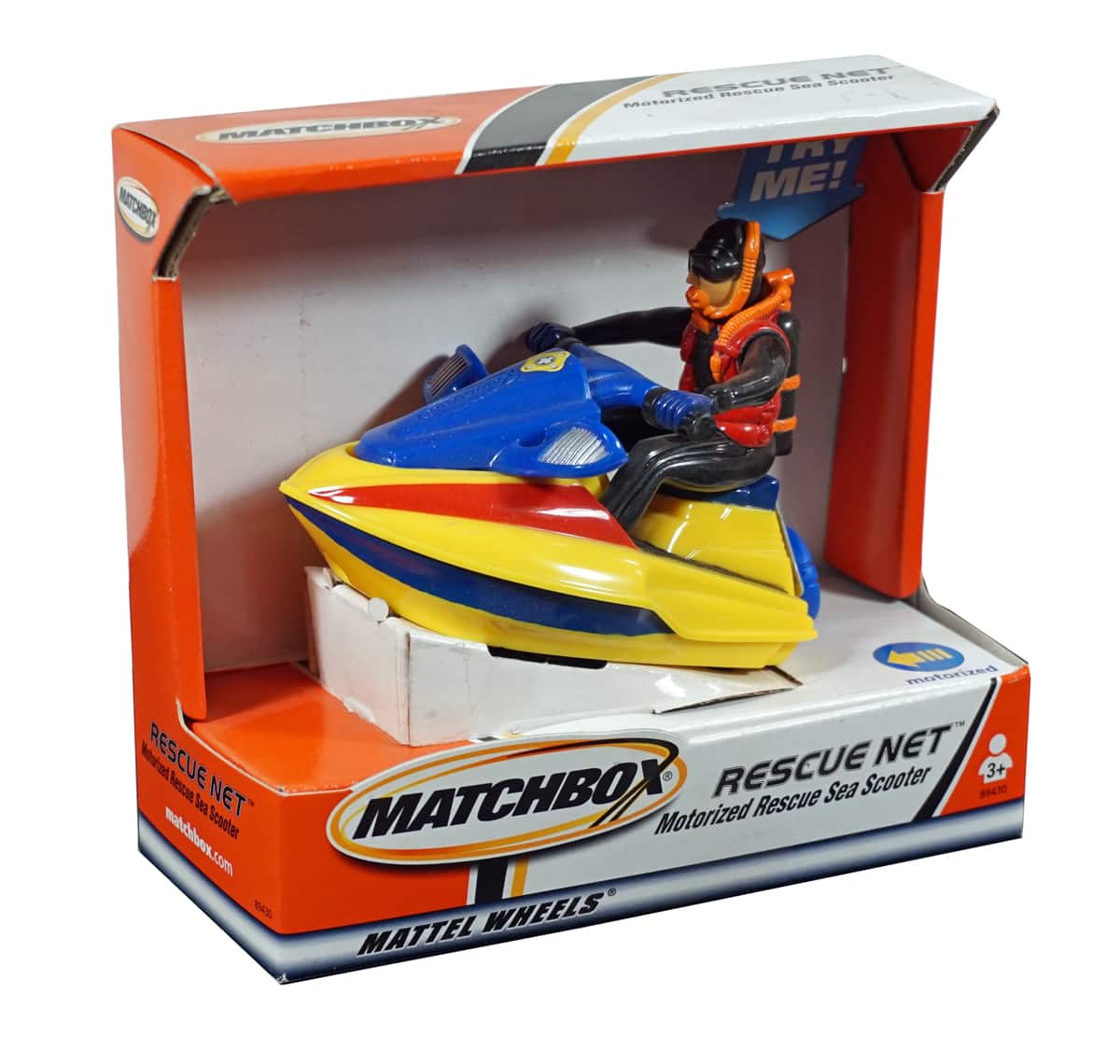 Mattel - Matchbox Rescue Net - Rescue Sea Scooter - Just Pull the String - Multi