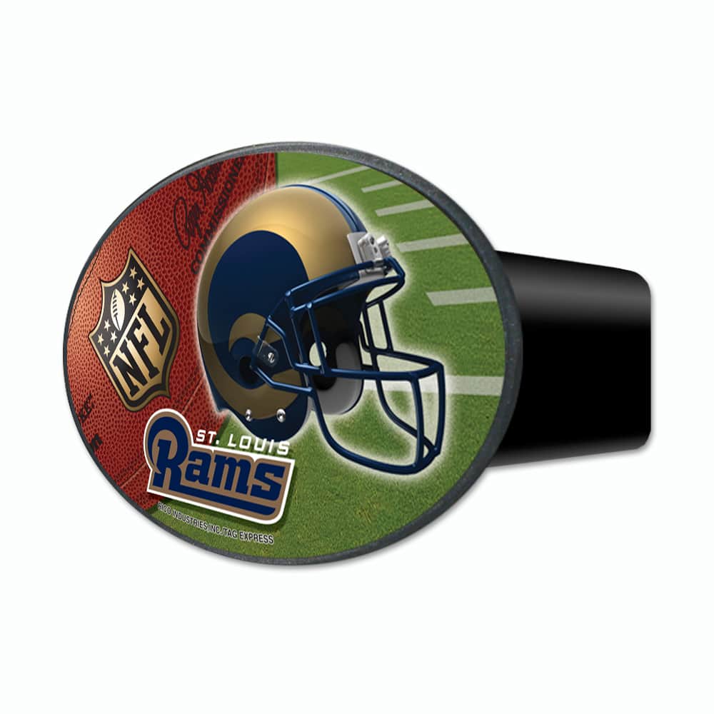 Rico Industries - St Louis Rams Football 3-In-1 Hitch Cover Auto Emblem - Multi