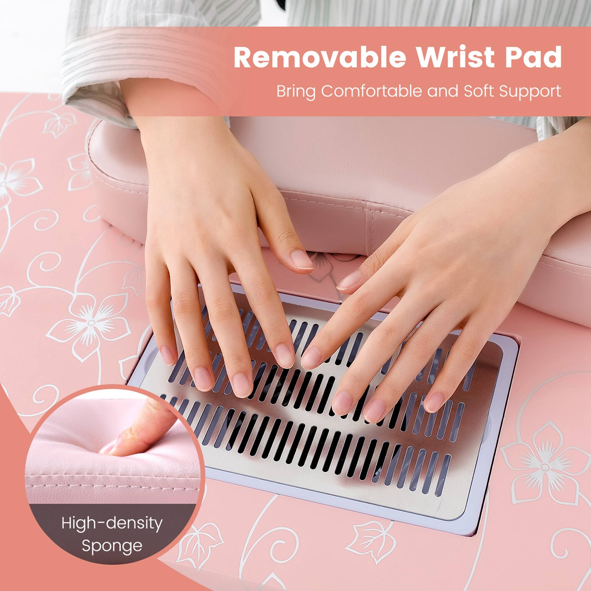 Removable Wrist Pad  
Bring Comfortable and Soft Support  
High-density Sponge