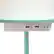 Alt View 19. Simple Designs - Round Etagere Storage Floor Lamp with 2 USB, 1 Outlet - Aqua.