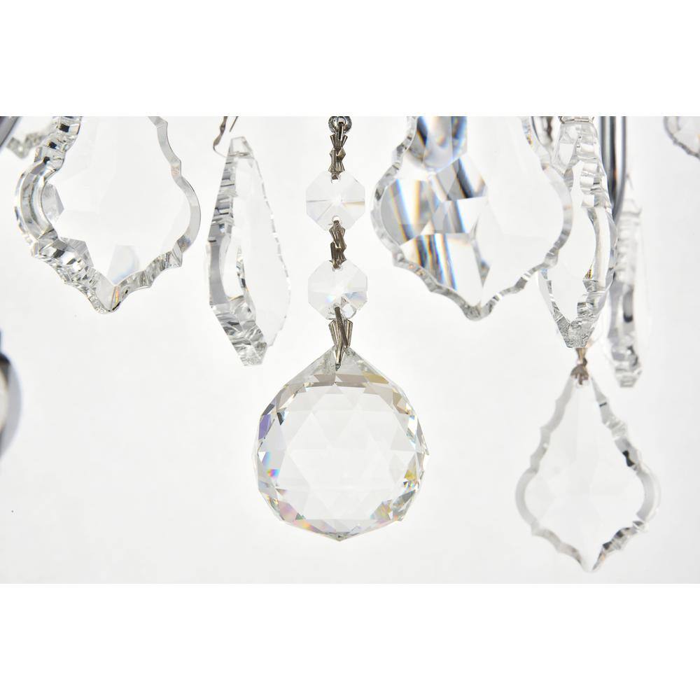 Alt View 2. Elegant Lighting - St. Francis 4 light Chrome Pendant Clear Royal Cut Crystal - Chrome.