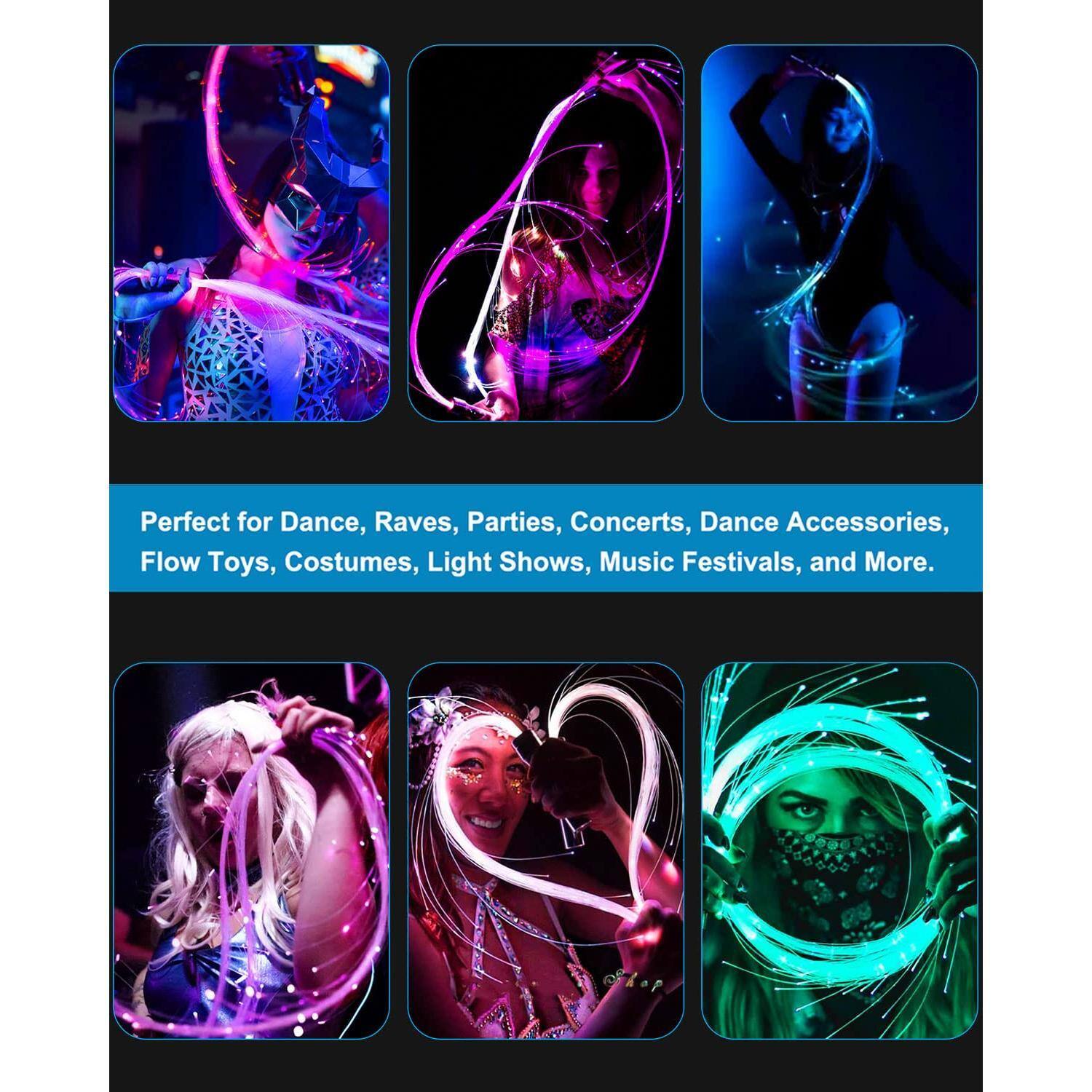 Perfect for Dance, Raves, Parties, Concerts, Dance Accessories, Flow Toys, Costumes, Light Shows, Music Festivals, and More.