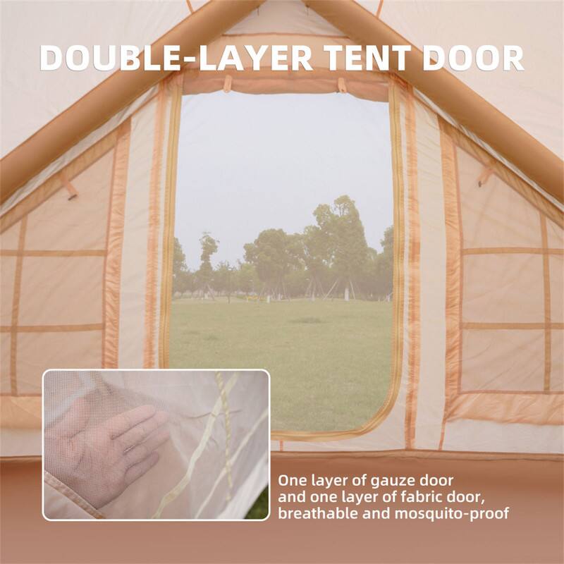 DOUBLE-LAYER TENT DOOR

One layer of gauze door and one layer of fabric door, breathable and mosquito-proof