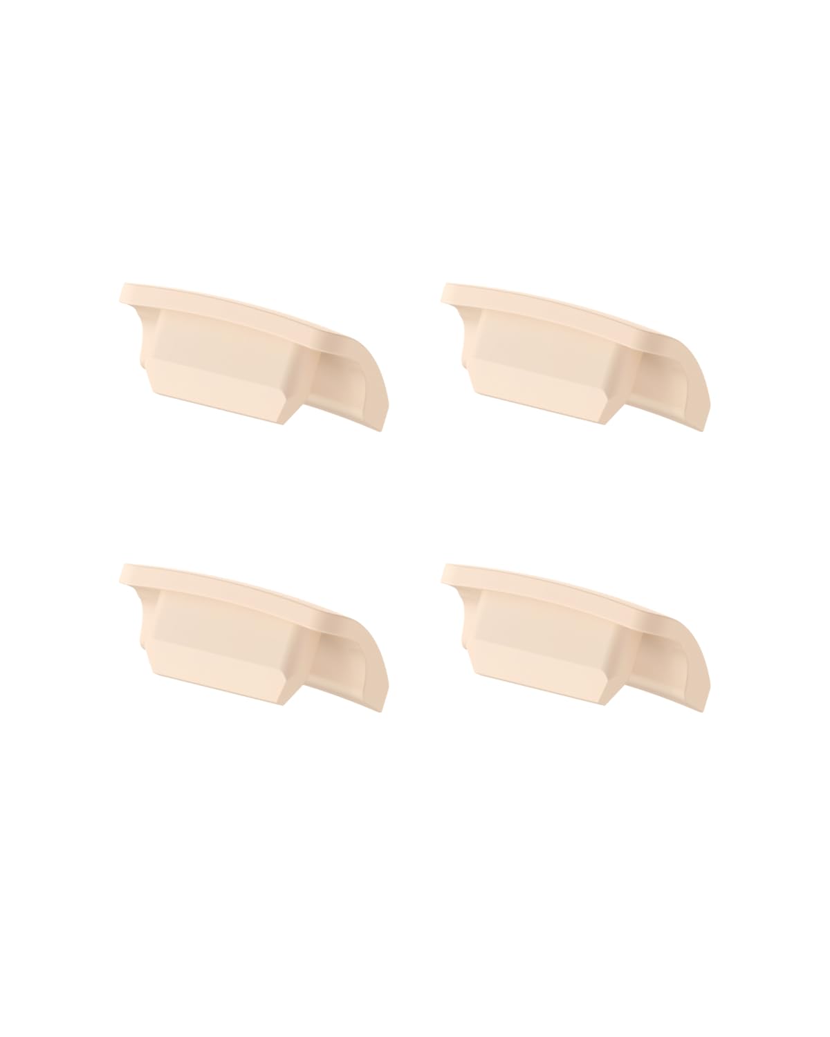 Front. eufy - Original Spout Cap (4-Pack) for Wearable Breast Pump E10/E20/S1/S1 Pro - Brown.