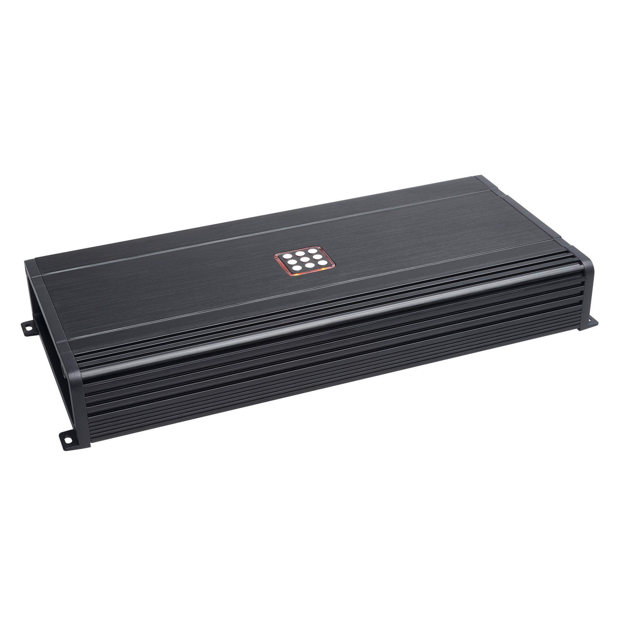 Front. Powerbass - PowerBass PBX-3000.1D - Mono Class D 1500W x 1 (2 ohm), 3000W x 1 (1 ohm) Amplifier - Black/Gray.