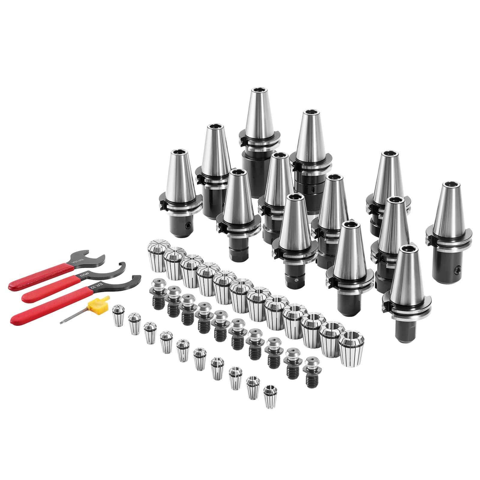 VEVOR - CAT40 Collet Holder ER 16/32 Collet Set, 35 PCs, SLN FMB ER16/32 APU Tool Holders Spring Steel Collet Chucks - Silver price history on PriceWatchPro