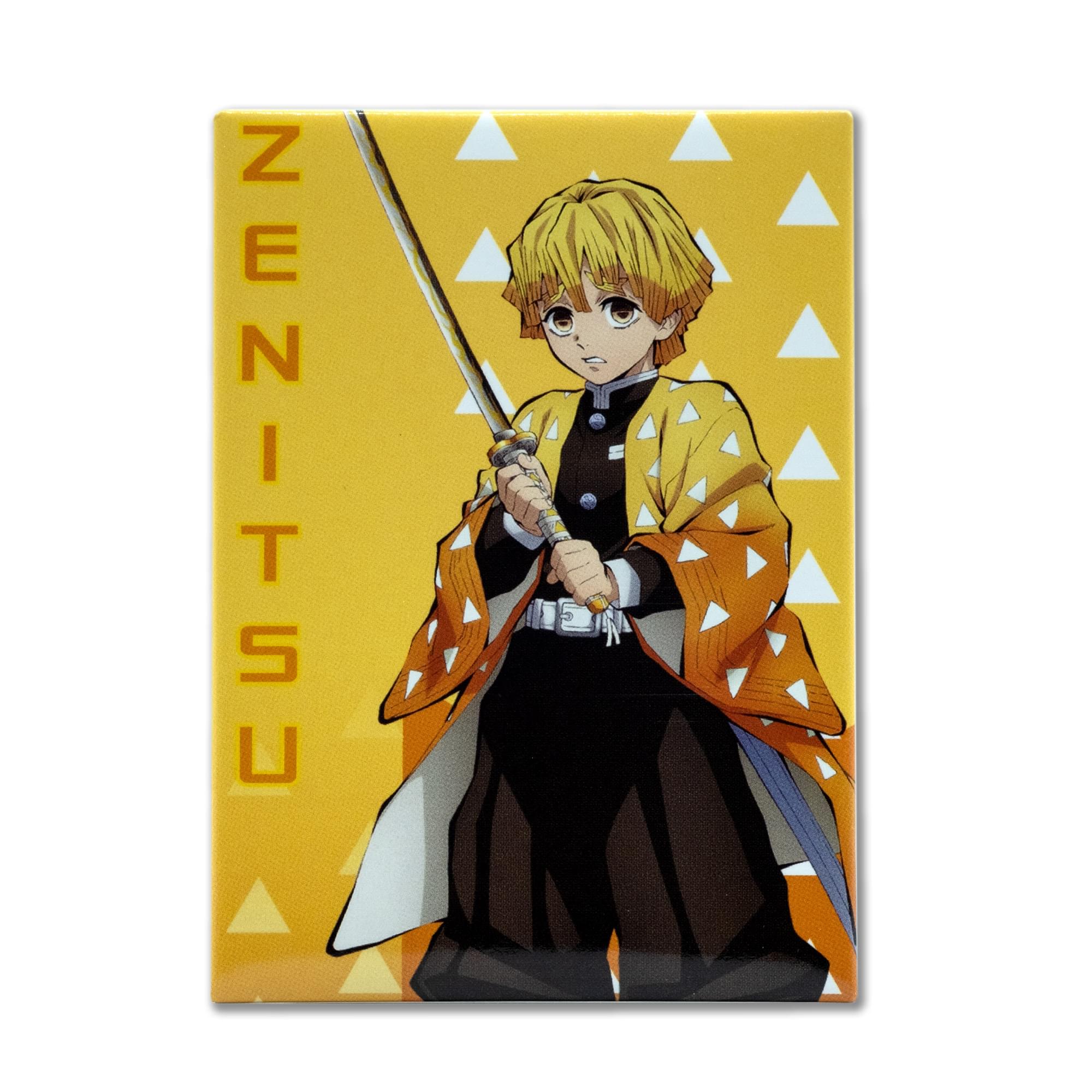 Front. Surreal Entertainment - Demon Slayer Zenitsu Agatsuma Magnet - Yellow.