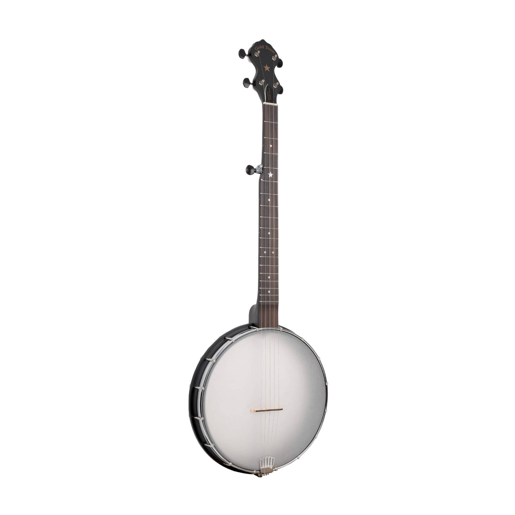 Front. Gold Tone - Gold Tone AC-12 12 Inch Acoustic Composite 5 String Open Back Banjo with Gig Bag.