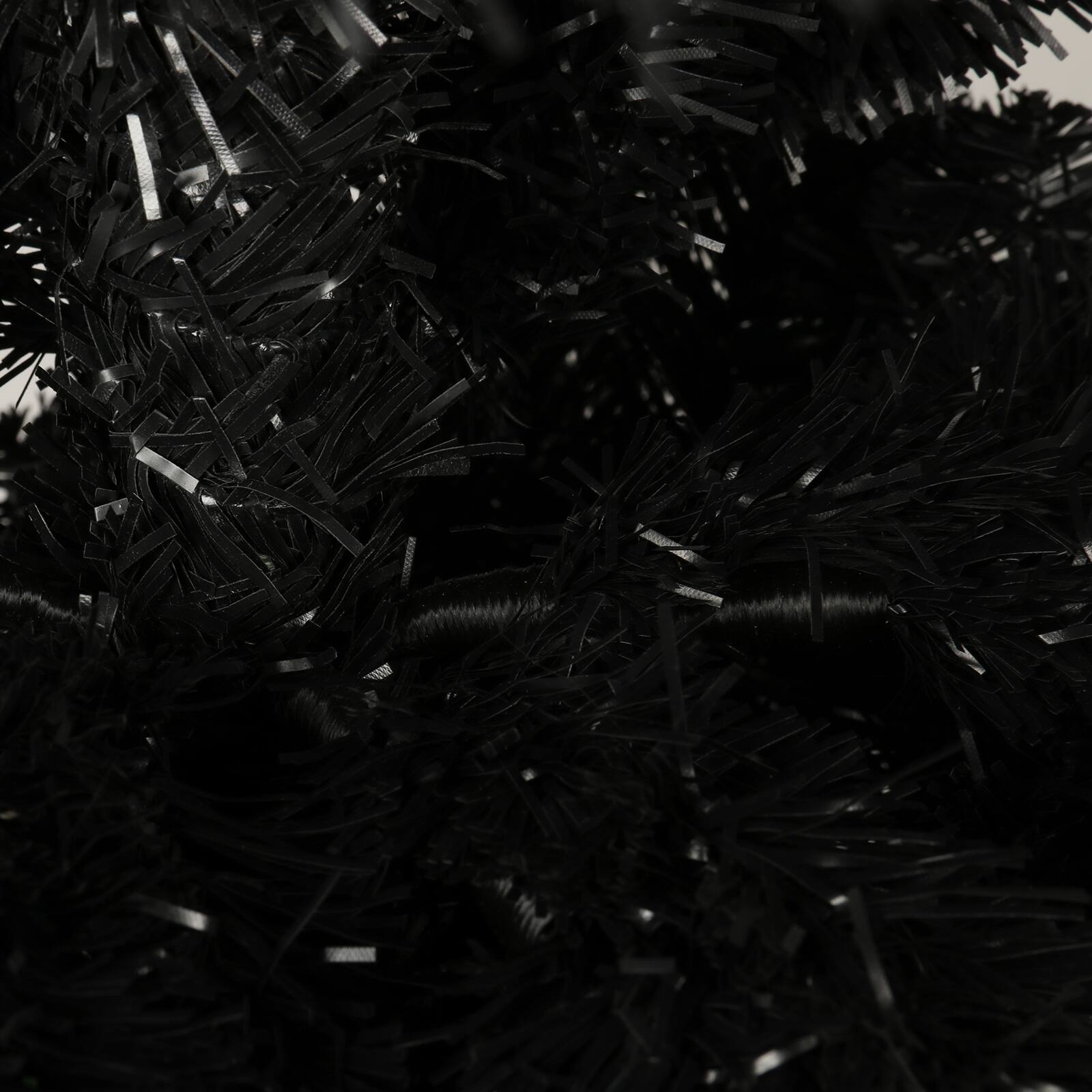 Back. Spaco - Spaco 7.5FT Slim Artificial Christmas Tree, Foldable Metal Stand, Black - Black.