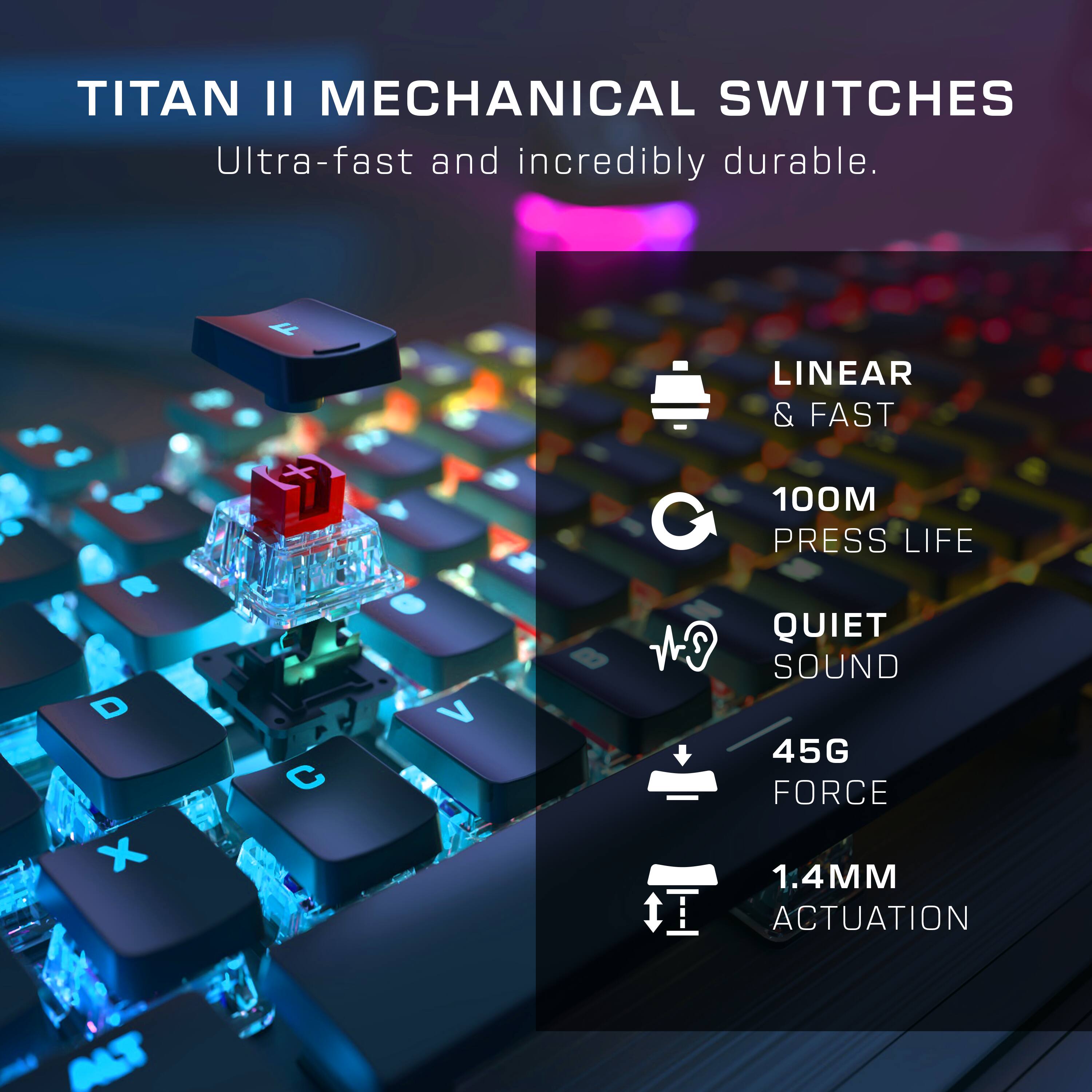 Turtle Beach Vulcan II Full-size Wired Mechanical TITAN II Turtle Beach Vulcan II Full-size Wired Mechanical TITAN II