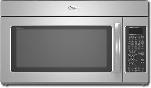  Whirlpool - 1.8 Cu. Ft. Over-the-Range Microwave - Stainless-Steel