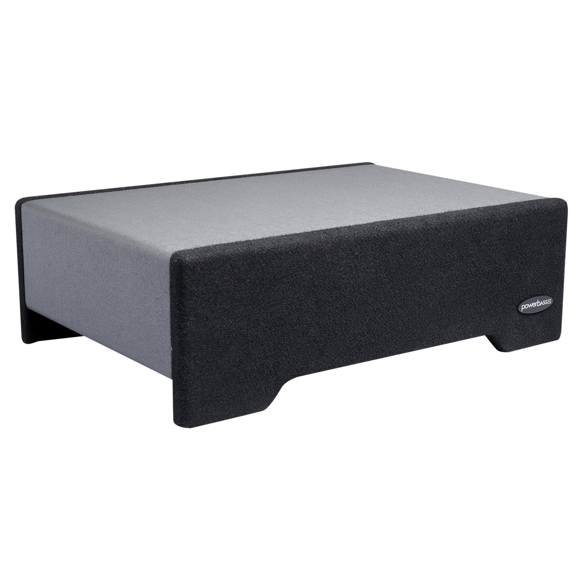 Alt View 1. Powerbass - PowerBass PS-ADF110T - 10" Single Loaded Amplified Down Firing Enclosure - Black/Gray.