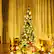 Alt View 16. Costway - 4.5ft Pre-Lit Hinged Pencil Christmas Tree 150 White Lights - Green.