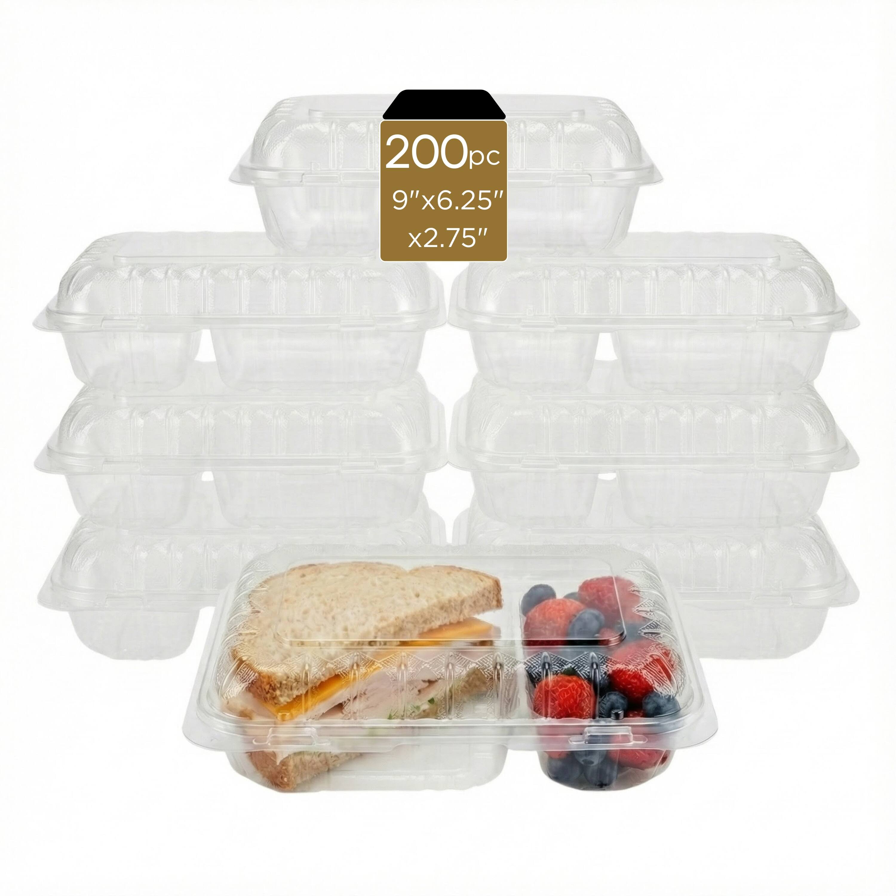 200pc 9"x6.25" x2.75"