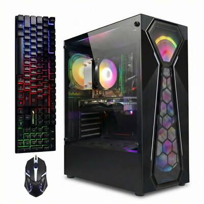 STGAubron Gaming PC Computer Desktop, AMD Ryzen 5 5500 up to 4.2 STGAubron Gaming PC Computer Desktop, AMD Ryzen 5 5500 up to 4.2
