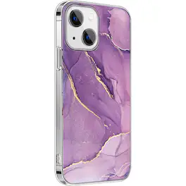 SaharaCase - Marble Series Case for Apple iPhone 14 Plus - Purple Marble