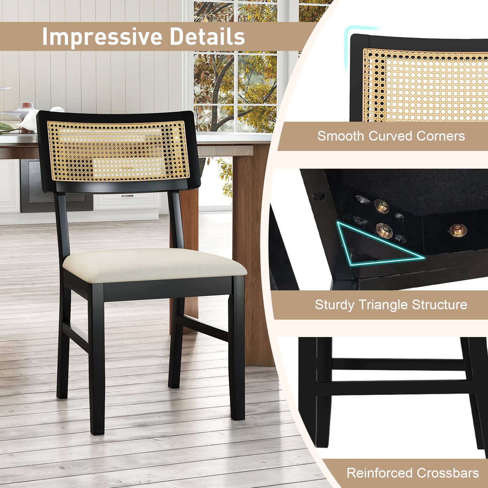 Impressive Details  
Smooth Curved Corners  
Sturdy Triangle Structure  
Reinforced Crossbars