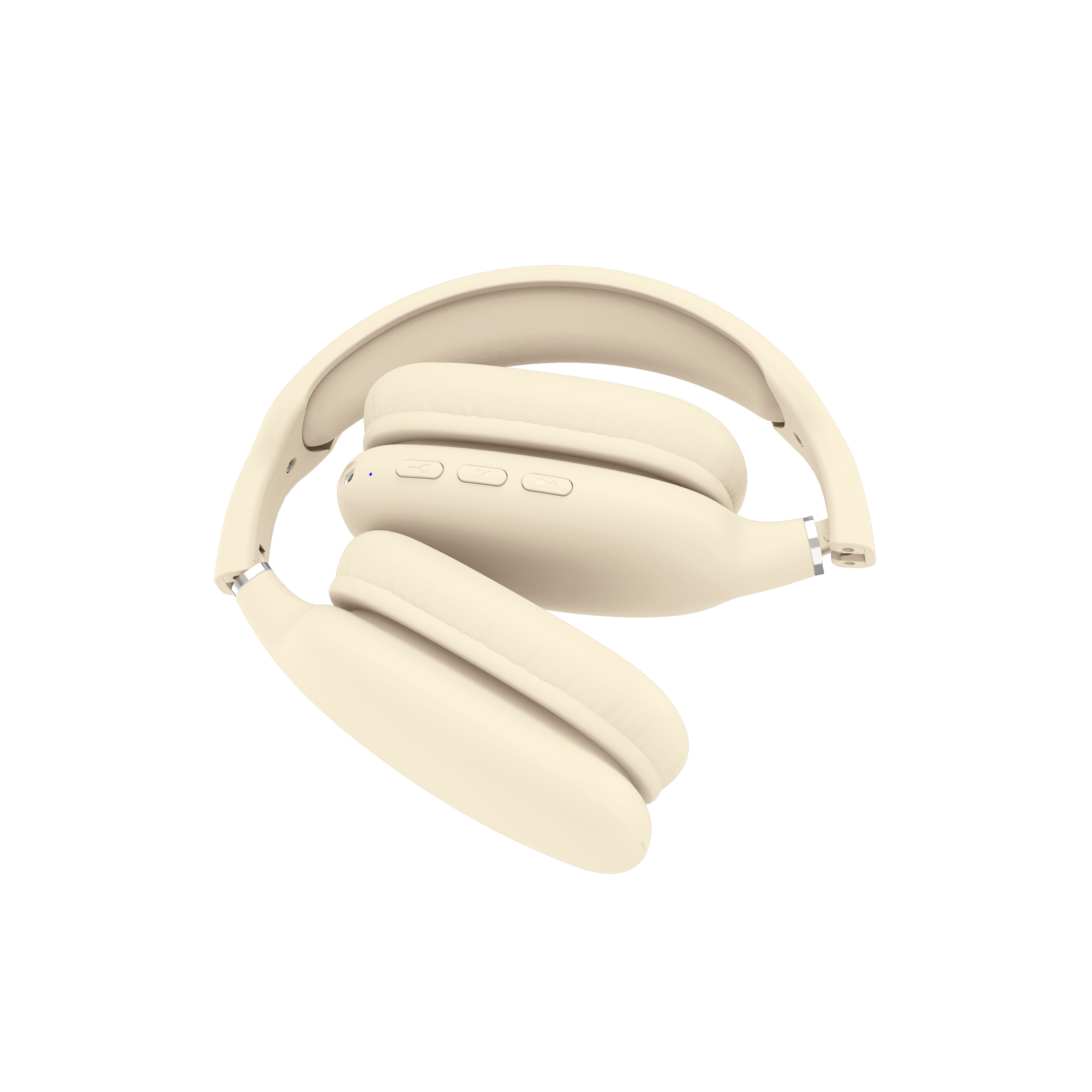 Alt View 3. PureBoom - Orbitz Wireless Over-the-Ear Headphones - Sandstone.
