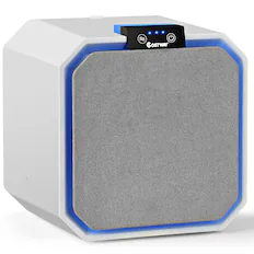 Front. Costway - Costway Desktop HEPA Air Purifier Home Air Cleaner W/ 2-in-1 Composite HEPA Filter - White.