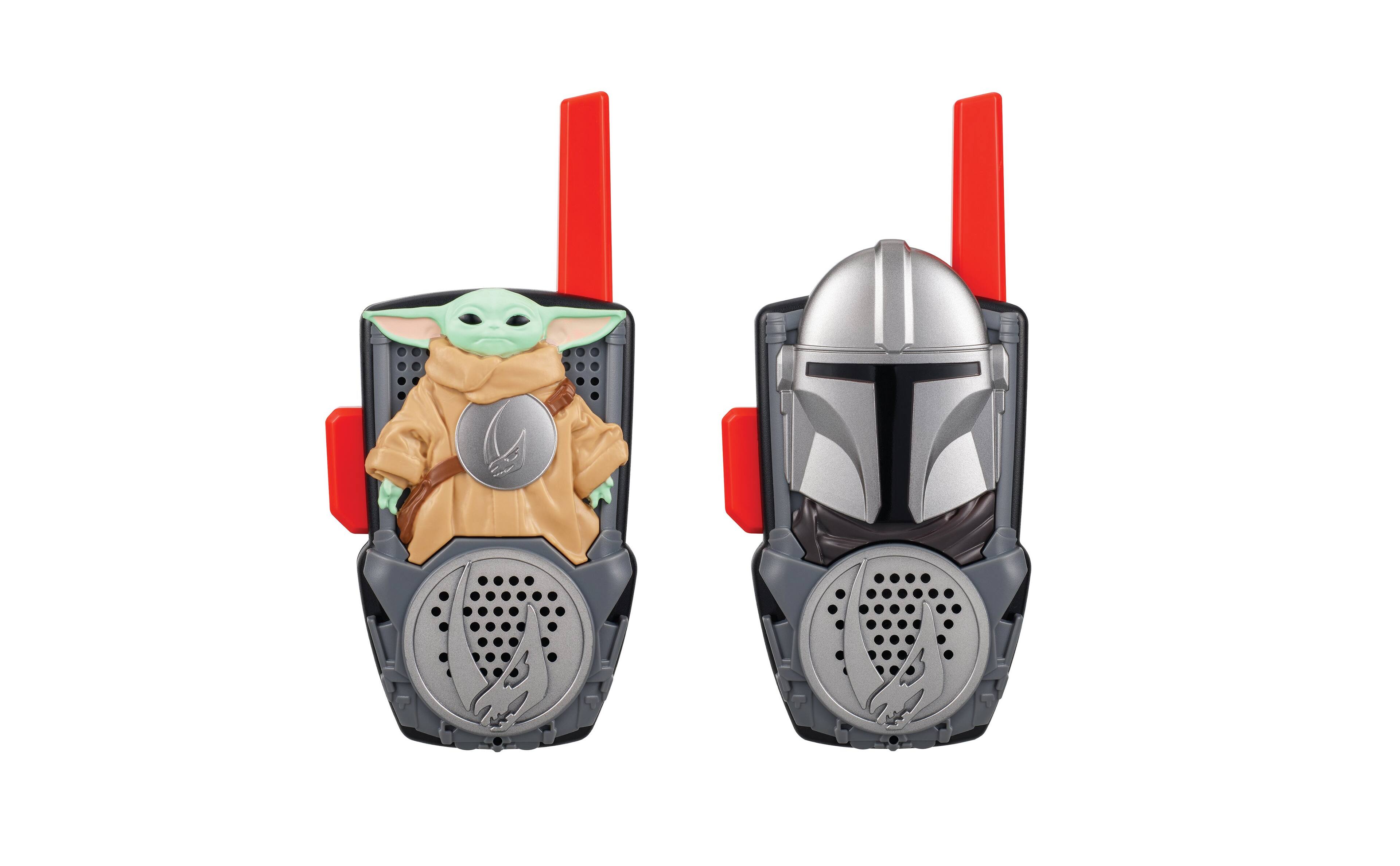 Front. eKids - The Mandalorian and Grogu Walkie Talkies for Kids, Two Way Radios for Indoor or Outdoor Games - Multicolor.