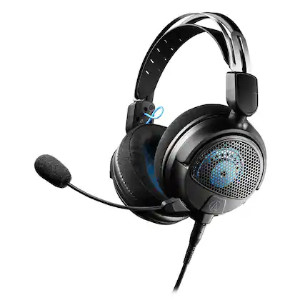 Front. Audio-Technica - Audio-Technica ATH-GDL3 High-Fidelity Open-Back Gaming Headset - Black.