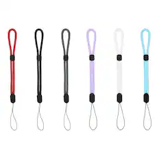 Front. Unique Bargains - Camera Wrist Strap, 6pcs Adjustable Nylon Wristlet Lanyard String for Camera Keys Keychain Phone USB Wallet - Mixed Color.
