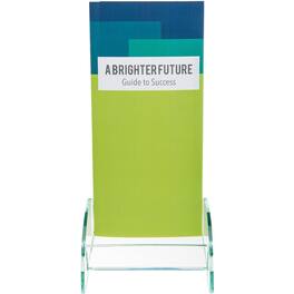 Deflecto - Euro-Style DocuHolder - 8" Height x 4.50" Width x 3.75" Depth - Durable Lightweight - Clear - Glass Plastic Acr