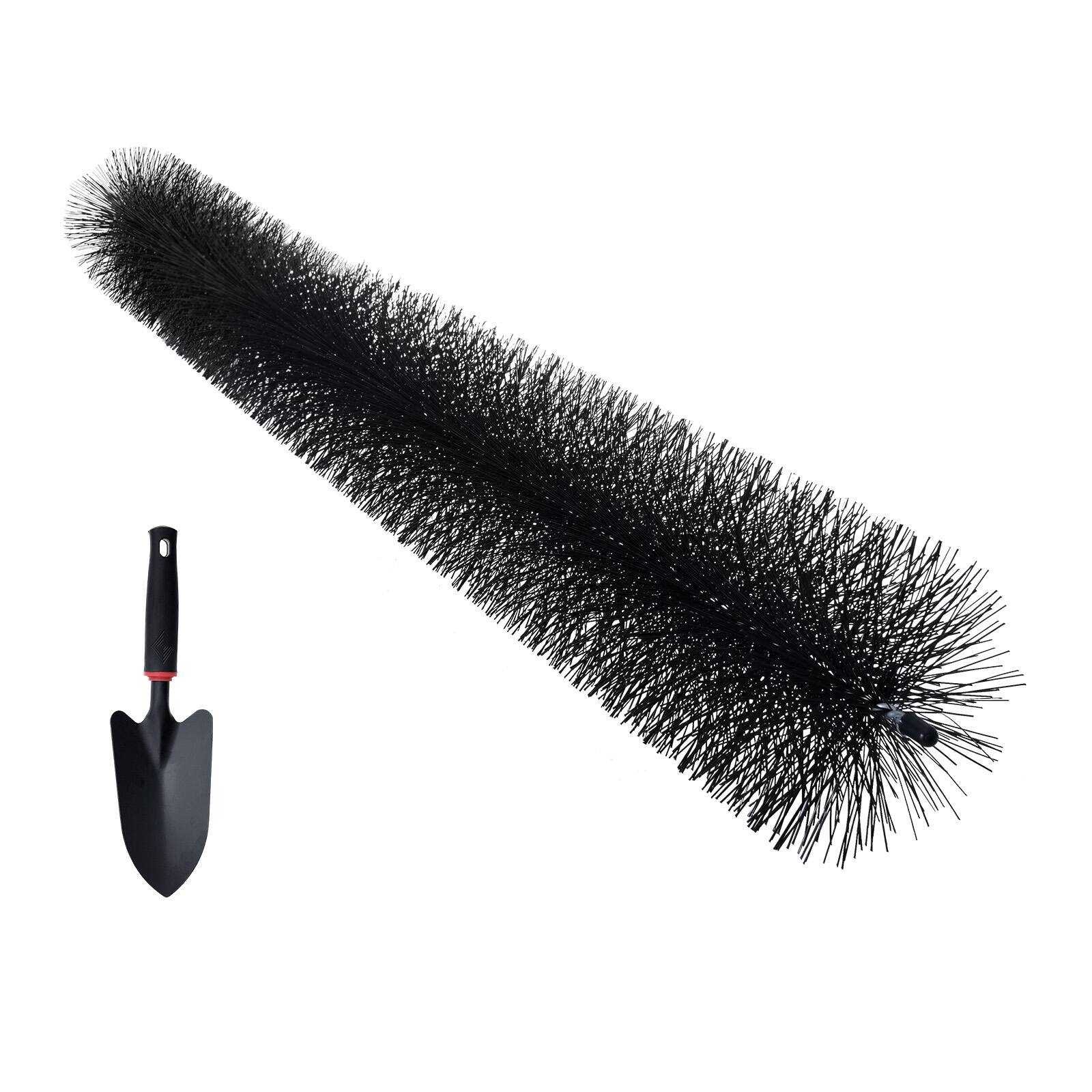 Alt View 5. VEVOR - Gutter Brush, 120 Feet Total Length 4.33 inch Diameter Gutter Cleaning Tools, Ground-Level Gutter Brush Leaf Guard - Black.