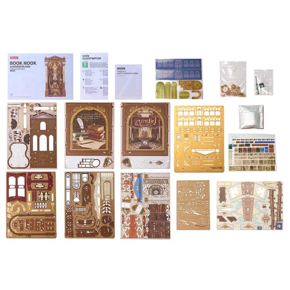 BOOK NOOK & WONDERLAND ICON ILLUSTRATION! PRODUCT SAFETY INSTRUCTIONS - Library Notebook