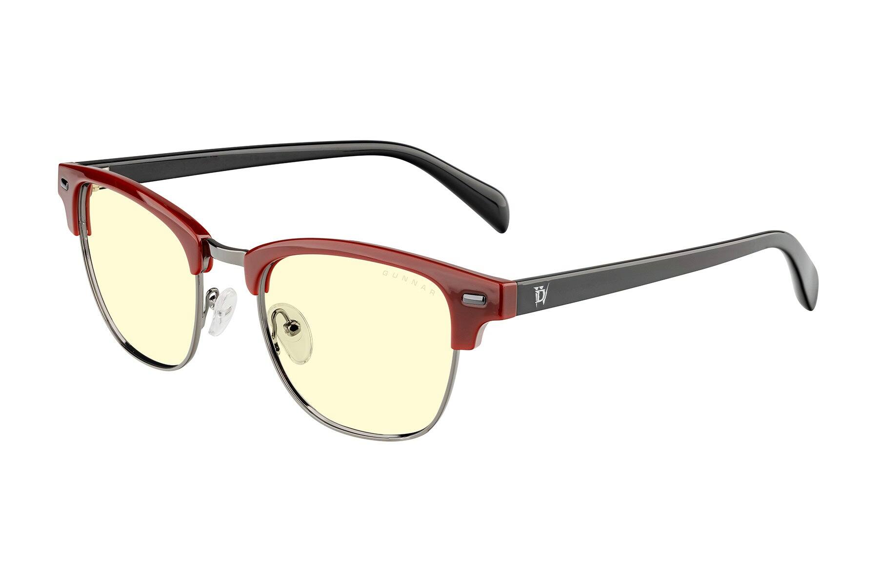 Back. GUNNAR - GUNNAR Gaming Glasses  - Diablo IV Sanctuary Edition, Blood Onyx, Amber Lens - Blue Light Blocking, Relieve Dry Eye - Blood Onyx.