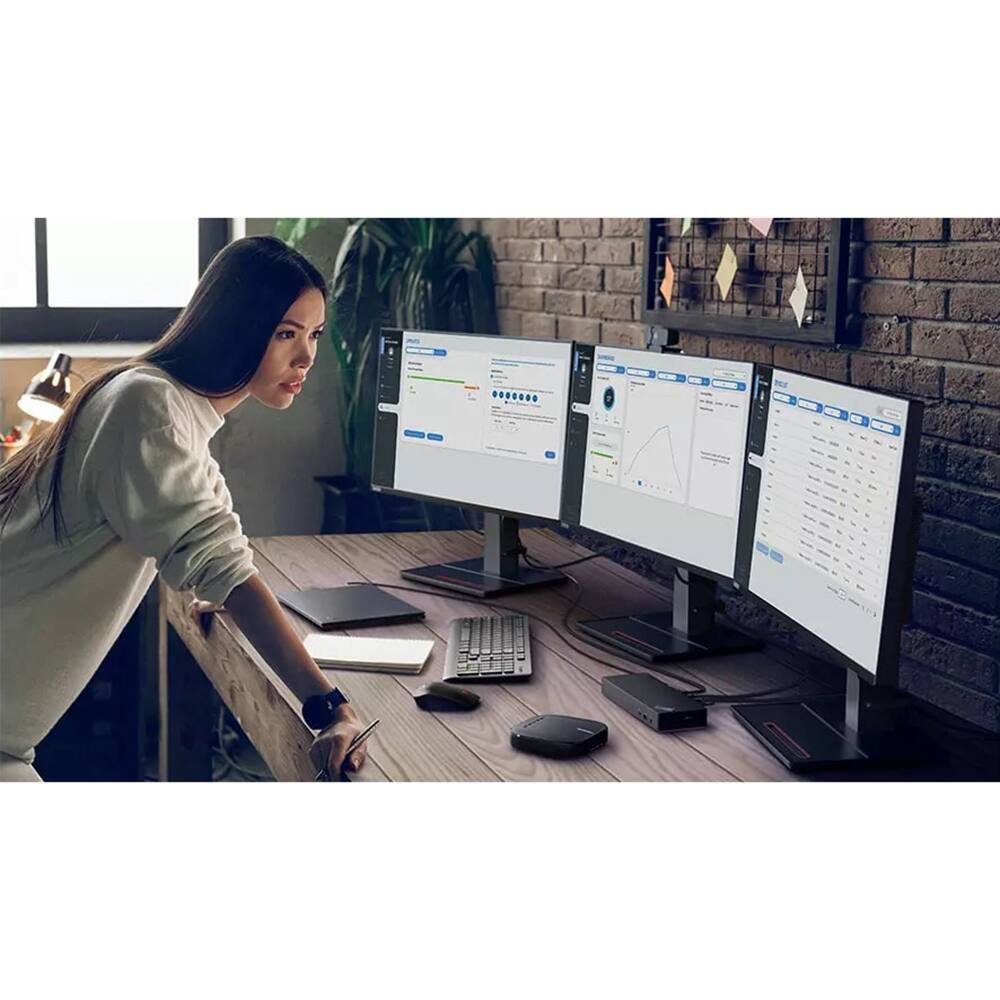 Alt View 2. Lenovo - ThinkPad Universal Thunderbolt 4 Smart Dock - 40B10135US - White.