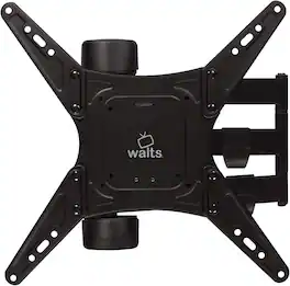 Walts TV - Medium Full Motion Mount for 32"-65" Compatible TVs - Black