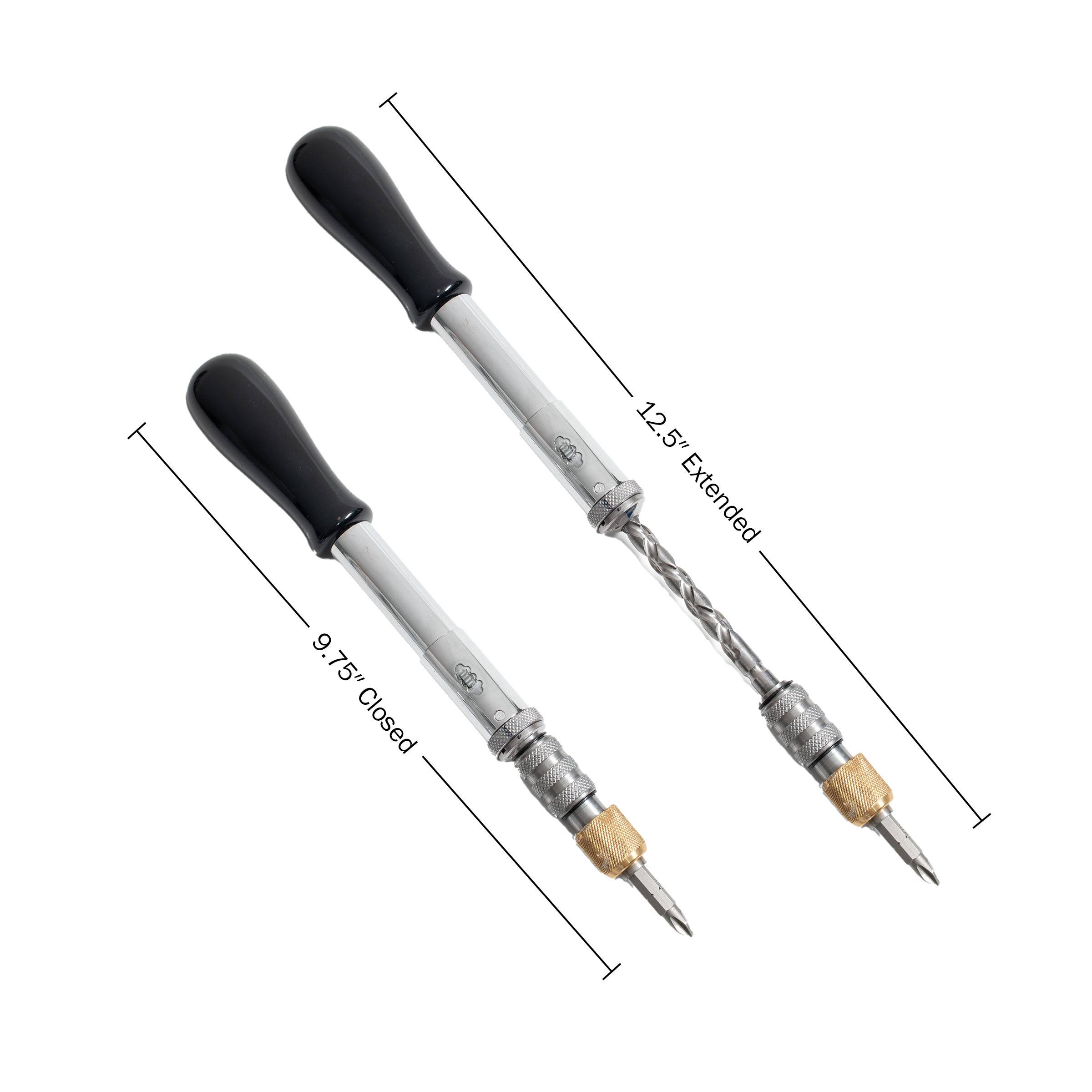 9.75" Closed  
12.5" Extended