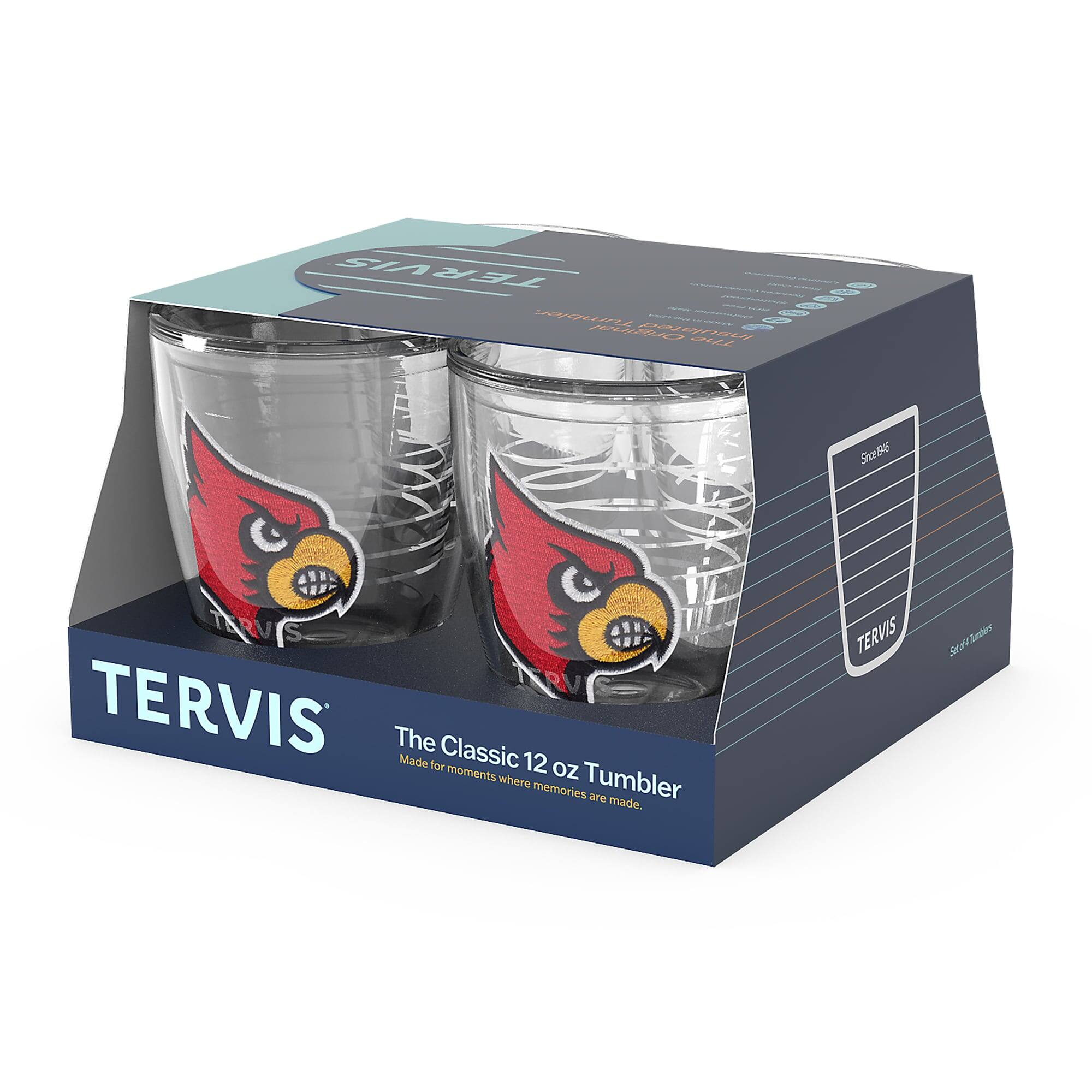 TERVIS  
The Classic 12 oz Tumbler  
Made for moments where memories are made.  

TERVIS  
The Classic 12 oz Tumbler  
Made for moments where memories are made.  

Size: 8.5 oz  
Set of 2 Tumblers