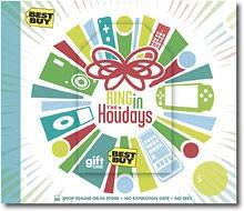 Front Large. Best Buy GC - $100 Ring in the Holidays Gift Card.