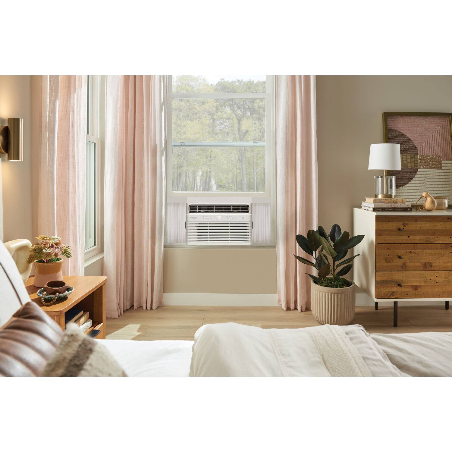 Alt View 2. Frigidaire - Frigidaire 350 Sq Ft 8,000 BTU Inverter Smart Window Air Conditioner with Remote - White.