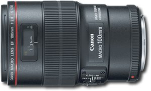 Canon - EF 100mm f/2.8L Macro IS USM Lens - Black - Front_Zoom